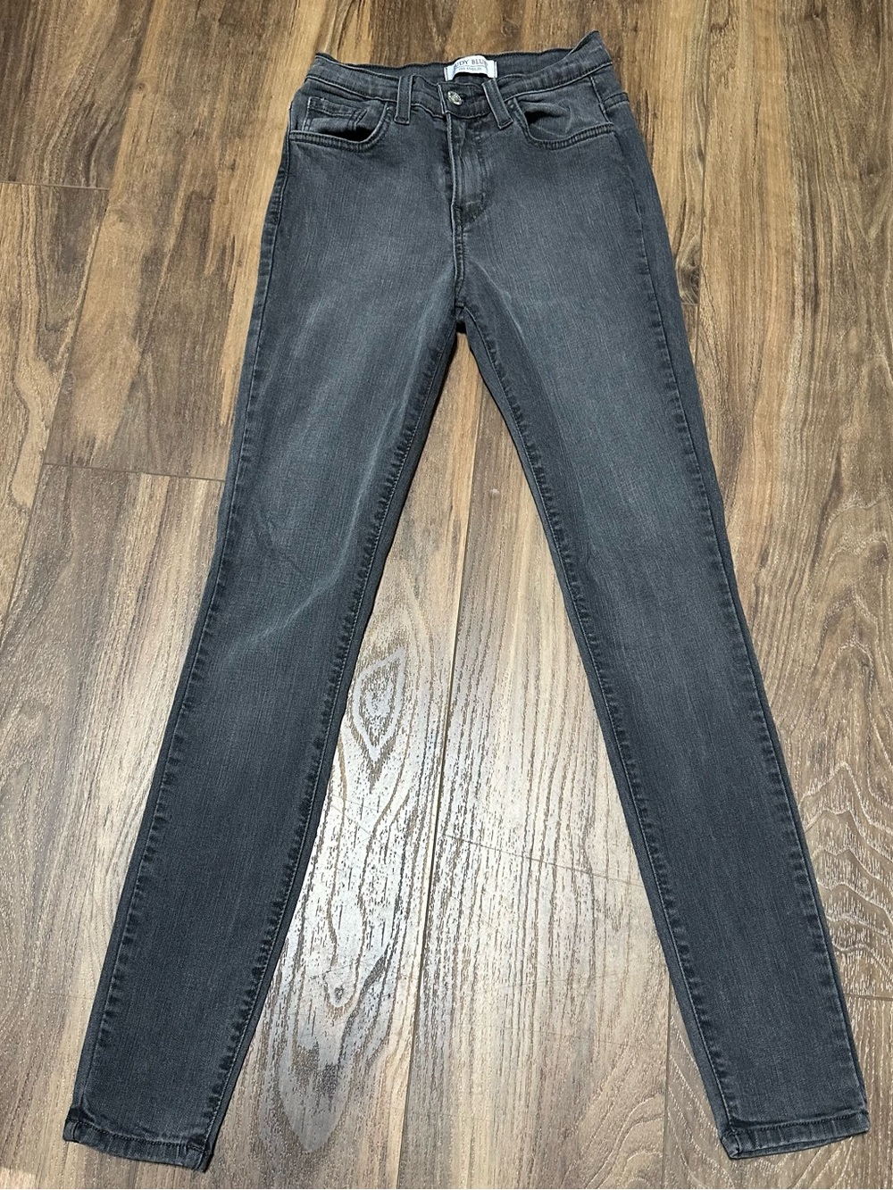 Judy Blue High Rise Skinny Jeans Charcoal Made USA 1/25